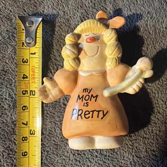VTG 1988 Lynn My Mom Is Pretty Ceramic Figure - Picture 5 of 5